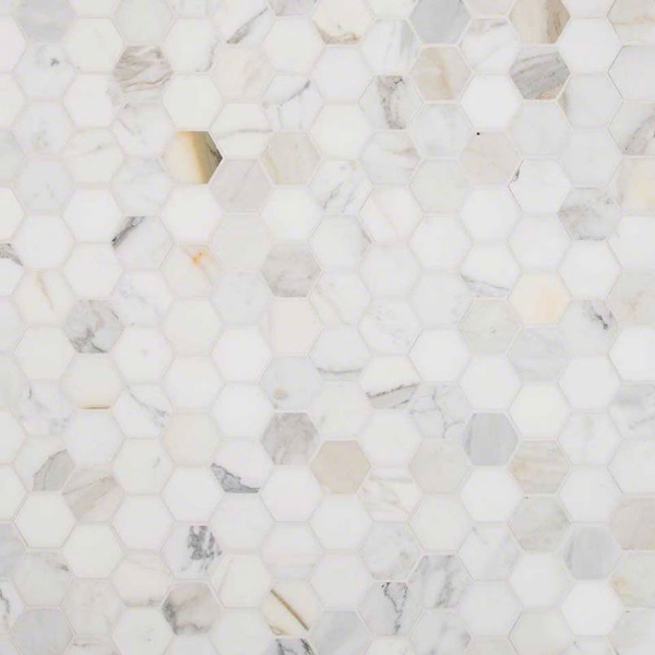 Picture of MS International - Marble Mosaics Hexagon 2 x 2 Polished Calacatta Gold