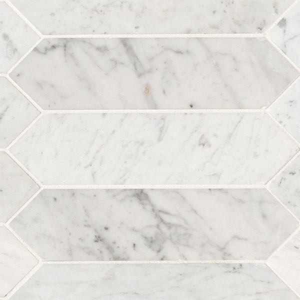 Picture of MS International - Marble Mosaics Other Honed Carrara White Picket