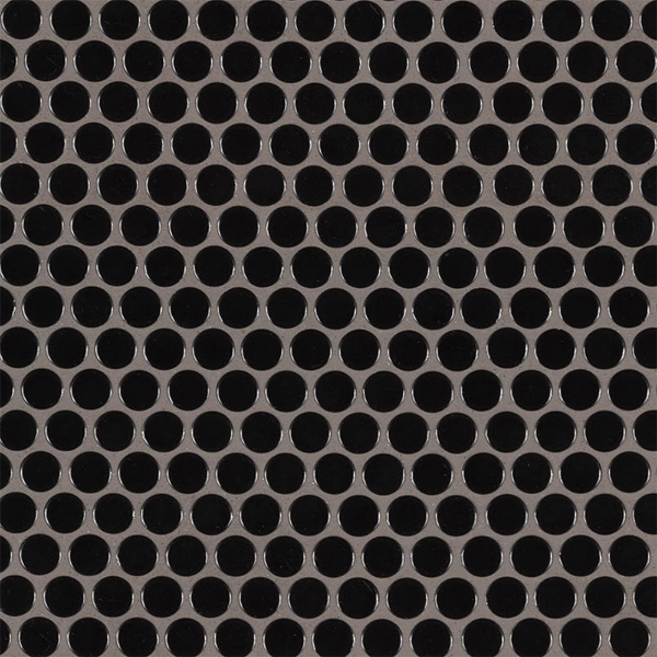 Picture of MS International - Penny Round Mosaic Black