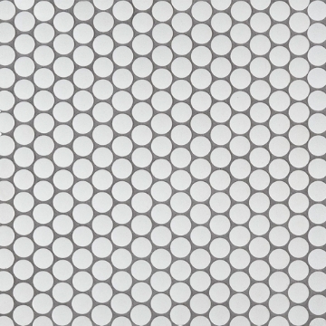 Picture of MS International - Penny Round Mosaic Bianco Matte