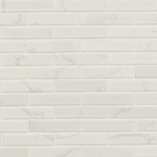 Picture of MS International - Porcelain Mosaics Carrara 1x4