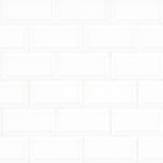 Picture of MS International - Retro Mosaic Glossy White Brick 2x4 Beveled