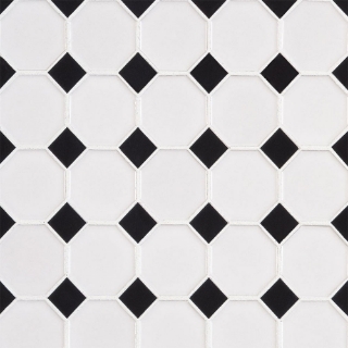 Picture of MS International - Retro Mosaic Glossy Bianco Octagon