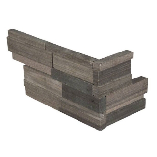 Picture of MS International - RockMount Stacked Stone L Corner 3D 6 X 12 x 6 Brown Wave