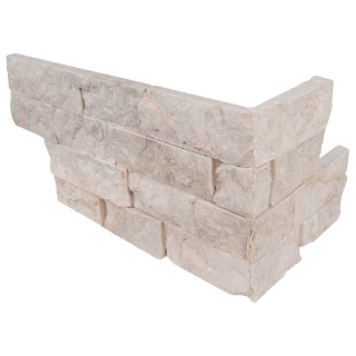 Picture of MS International - RockMount Stacked Stone L Corner 6 X 12 x 6 Tiara Beige