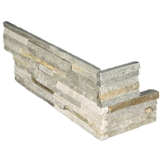 Picture of MS International - RockMount Stacked Stone L Corner 6 X 12 x 6 Golden Honey Pencil
