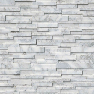 Picture of MS International - RockMount Stacked Stone Panels 3D 6 X 24 Calacatta Cressa