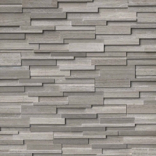 Picture of MS International - RockMount Stacked Stone Panels 3D 6 X 24 Gray Oak
