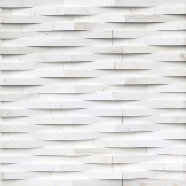 Picture of MS International - RockMount Stacked Stone Panels 3D 6 X 24 Cosmic White Wave