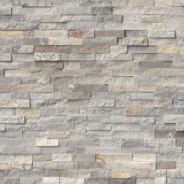 Picture of MS International - RockMount Stacked Stone Panels 6 X 24 Sunset Silver