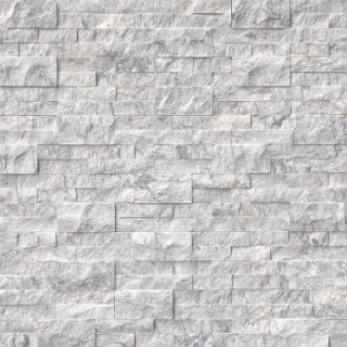 Picture of MS International - RockMount Stacked Stone Panels 6 X 24 Arabescato Carrara