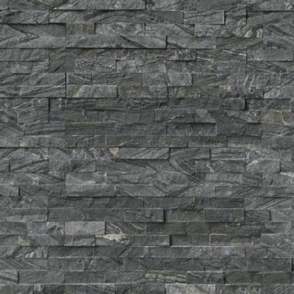 Picture of MS International - RockMount Stacked Stone Panels 6 X 24 Glacial Black