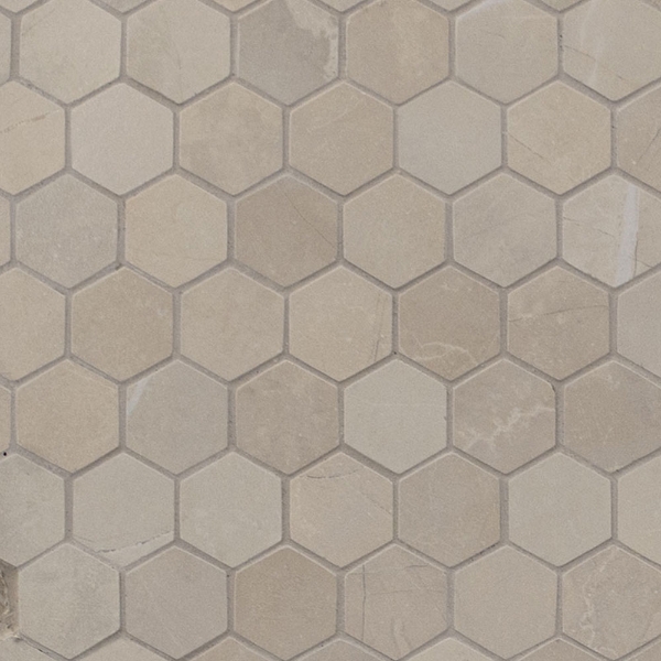 Picture of MS International - Sande Mosaic Hexagon Cream