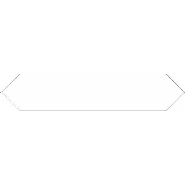 Picture of Roca - Block 2 x 10 Arrow Matte Blanco
