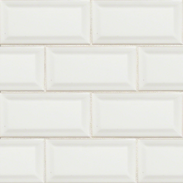 Picture of MS International - Subway 3 x 6 Beveled White Beveled