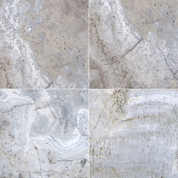 Picture of MS International - Travertine Pavers 16 x 16 Silver Travertine