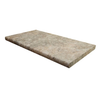 Picture of MS International - Pool Copings 12 x 24 Silver Travertine Tumbled