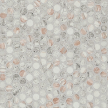 Picture of MS International - Glass Mosaic Other Briar Rosa Pennyround