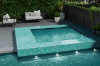 Picture of Emser Tile - Swirl Mosaics Teal Offest