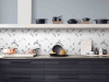 Picture of MiR Mosaic - Arya Herringbone Statuario Blue