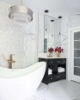 Picture of Roca - Rockart Metal Mosaics Carrara White Geo