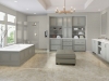 Picture of Roca - Rockart Metal Mosaics Carrara White Geo