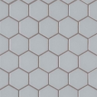 Picture of MS International - Retro Mosaic Matte Gray Hexagon