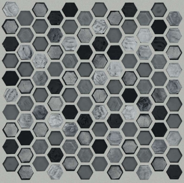 Picture of Shaw Floors - Molten Glass Hexagon Obsidian