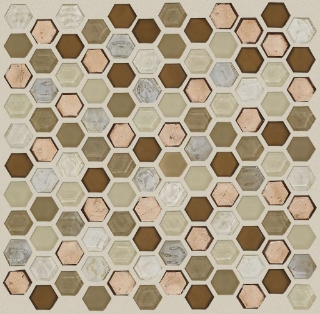 Picture of Shaw Floors - Molten Glass Hexagon Penny