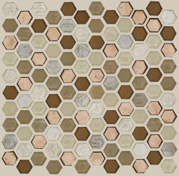 Picture of Shaw Floors - Molten Glass Hexagon Penny