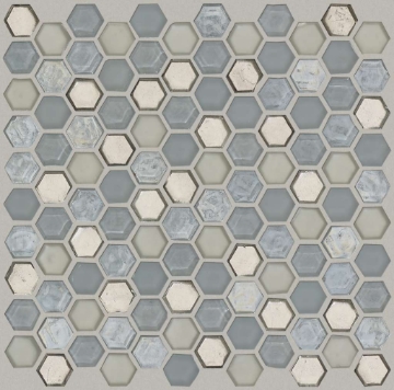 Picture of Shaw Floors - Molten Glass Hexagon Pewter