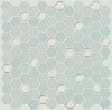 Picture of Shaw Floors - Molten Glass Hexagon Platinum