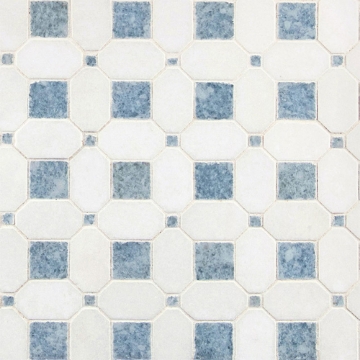 Picture of MS International - Marble Mosaics Geometrica Azula Hatchwork
