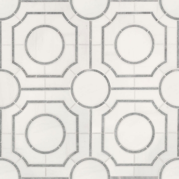 Picture of MS International - Marble Mosaics Geometrica Bianco Dolomite Regency