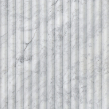 Picture of MS International - Marble Fluted 12 x 24 Honed Carrara White Milano Ribbon