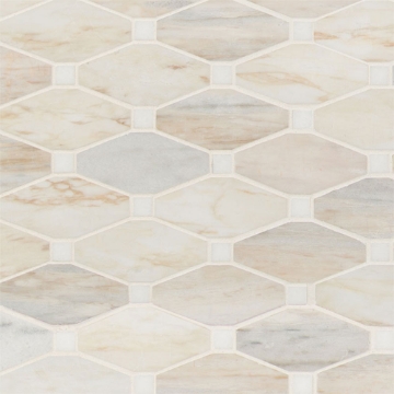 Picture of MS International - Marble Mosaics Other Polished Angora Elongated Octagon
