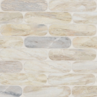 Picture of MS International - Marble Mosaics Other Polished Angora Ellipse