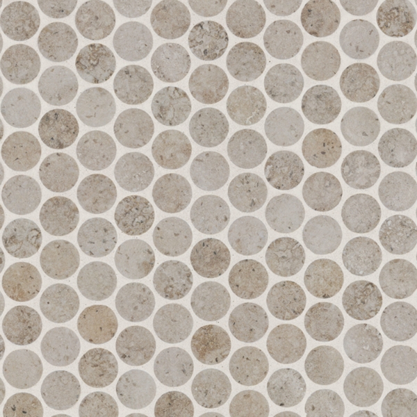 Picture of MS International - Porcelain Mosaics Myrtle Sands Round Matte