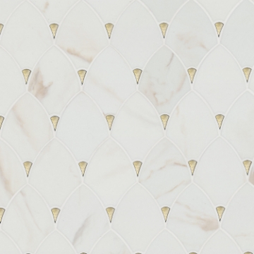 Picture of MS International - Glass Mosaic Other Citadel Gold Trident