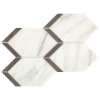 Picture of Marazzi - Castellina Elongated Hex White Midnight Gray