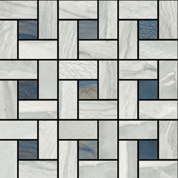 Picture of Happy Floors - Macaubas Pinwheel Pearl/Azul