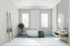 Picture of Happy Floors - Dolomite Hexagon Mosaic White Polished
