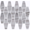 Picture of Happy Floors - Onyx Elongated Hexagon Mosaic Silver Polished