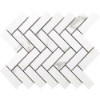 Picture of Happy Floors - Statuario Herringbone Mosaic Statuario Natural