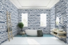 Picture of Happy Floors - Crash Basketweave Blue Natural