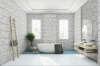 Picture of Happy Floors - Vertex 6 x 6 White Line