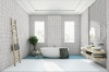 Picture of Happy Floors - Vertex 6 x 6 White Curve