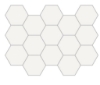 Picture of Happy Floors - Blanco Large Hexagon Blanco Polished