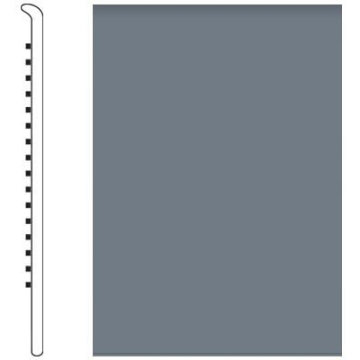 Picture of Roppe - 700 Series Wall Base 6 (No Toe Base) Steel Blue