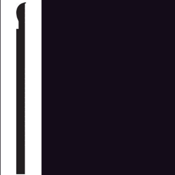 Picture of Roppe - Contours Wall Base 85 Fashion 6.25 Black